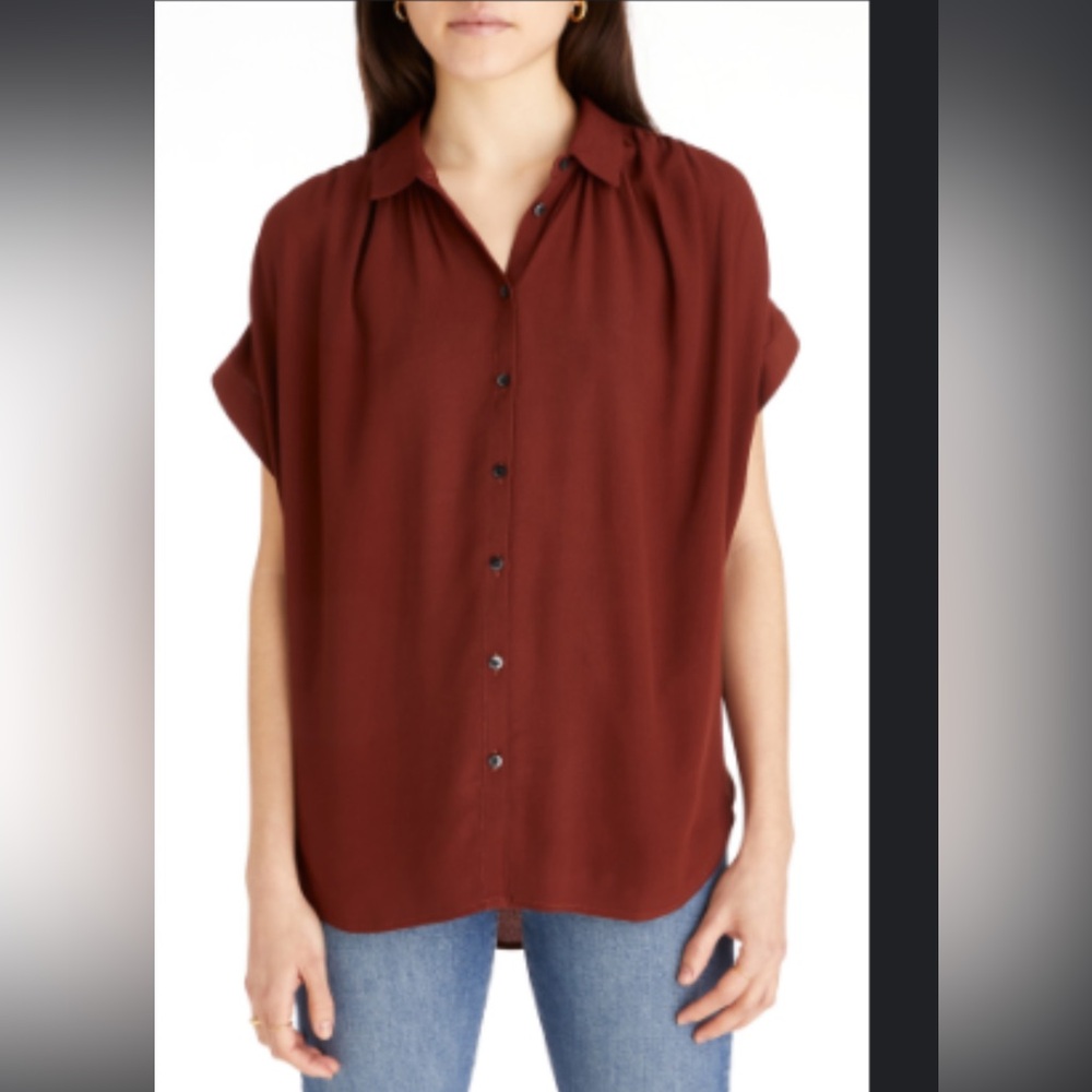 Madewell Central drapey shirt